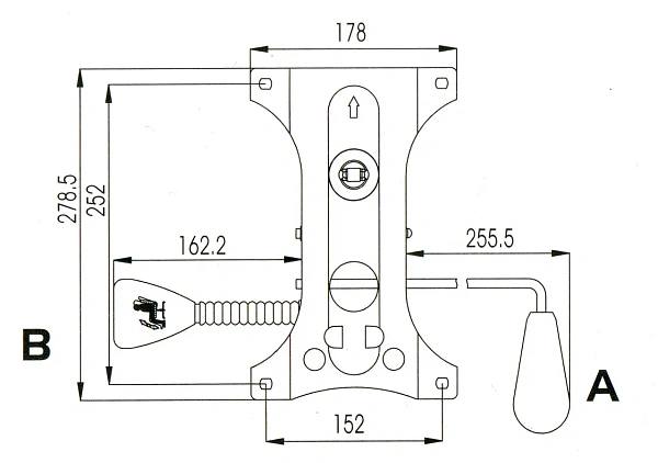 Механизм качания 152*252  JWN G005A 11